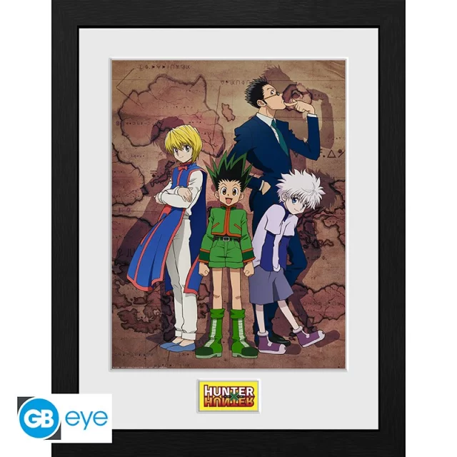 Gerahmtes Poster Hunter X Hunter - Key Art Map