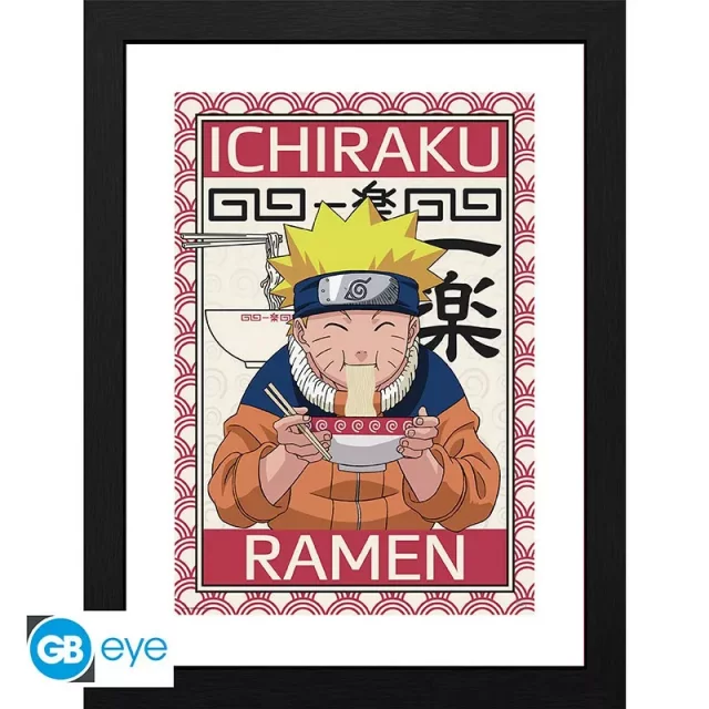Gerahmtes Poster Naruto Shippuden - Ichiraku Ramen - Anime