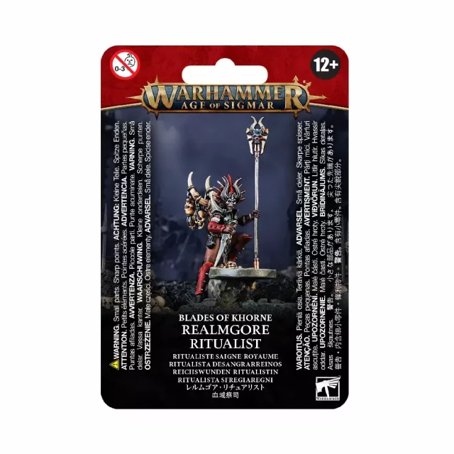 W-AOS: Blades of Khorne - Realmgore Ritualist (1 Figur) - Warhammer