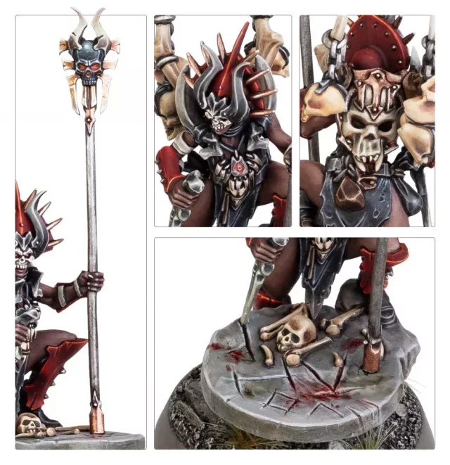 W-AOS: Blades of Khorne - Realmgore Ritualist (1 Figur) - Brettspiel