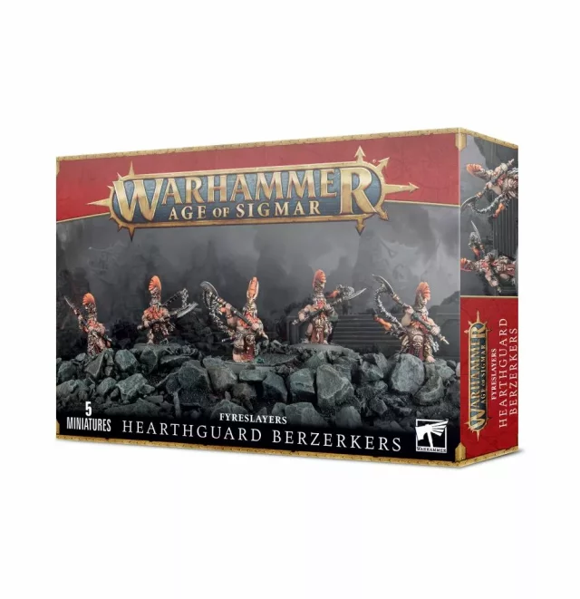 W-AOS: Fyreslayers - Hearthguard Berzerkers (5 Figuren) - Brettspiel