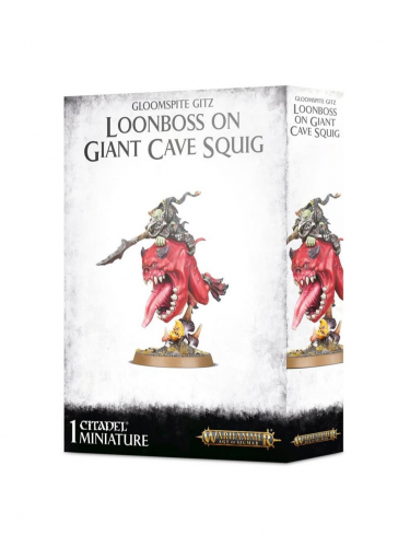 W-AOS: Gloomspite Gitz - Loonboss auf riesigem Höhlen-Squig