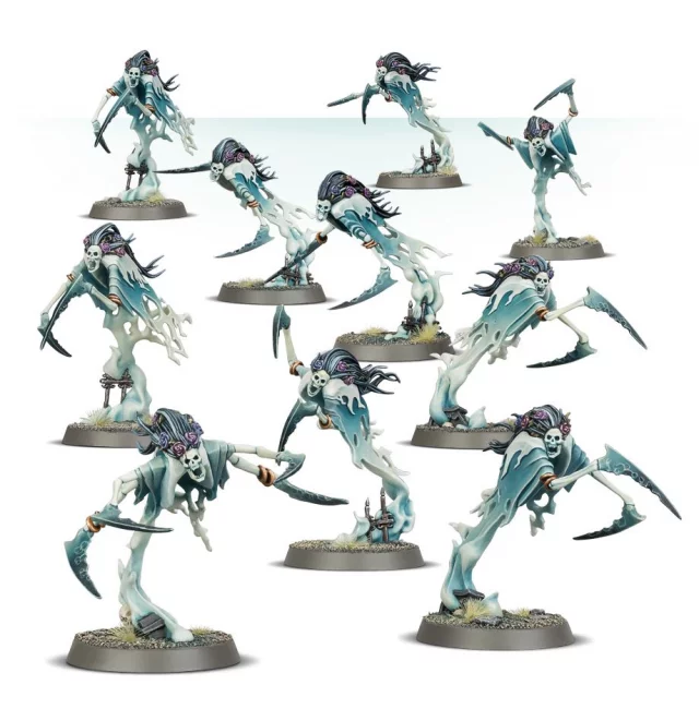 W-AOS: Nighthaunt - Dreadscythe Harridans (10 Figuren) - Warhammer