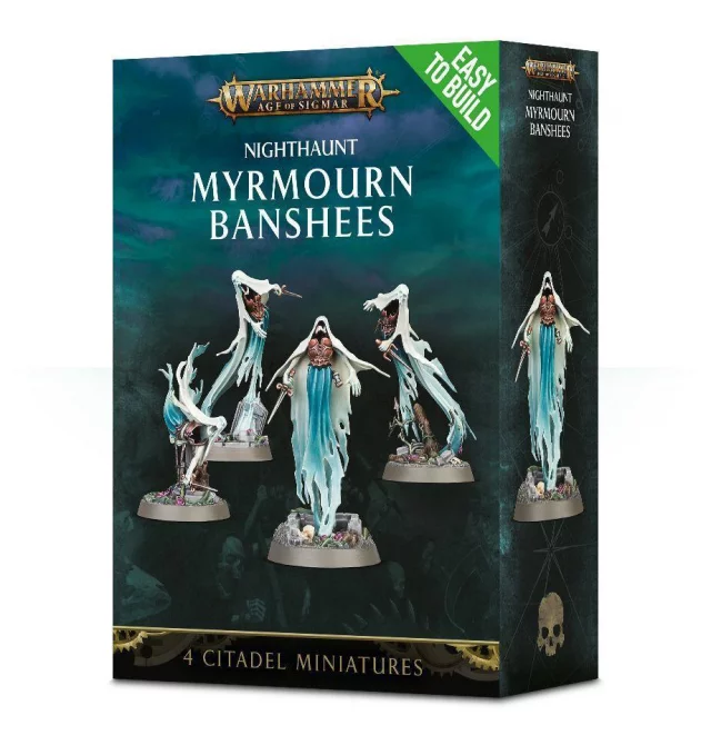 W-AOS: Nighthaunt - Myrmourn Banshees (4 figurky) (poškozený obal) - Brettspiel