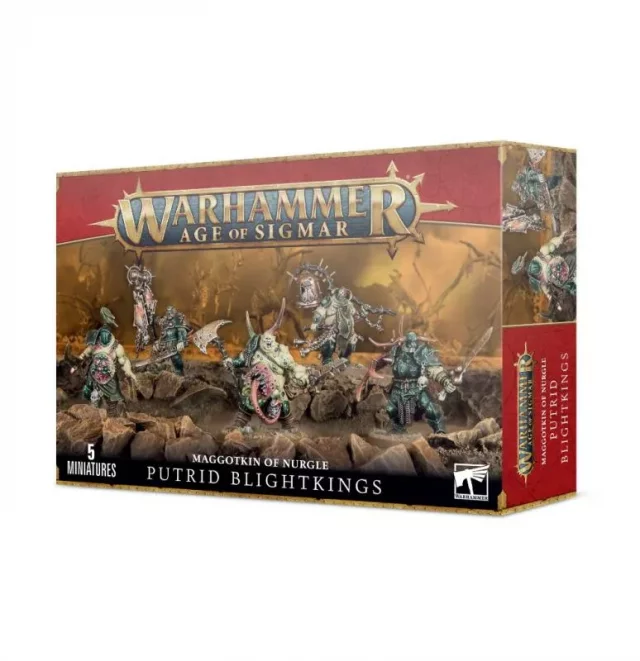 W-AOS: Nurgle Rotbringers - Putrid Blightkings (5 Figuren) - Brettspiel