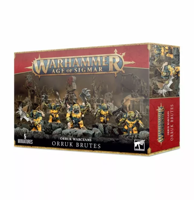W-AOS: Orruk Warclans - Orruk Brutes (5 Figuren) - Brettspiel