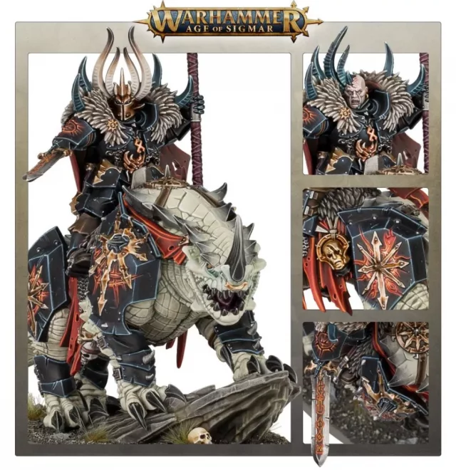 W-AOS: Slaves to Darkness - Chaos Lord on Karkadrak (1 Figur) - Brettspiel