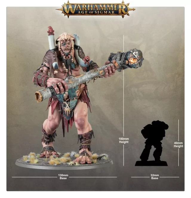 W-AOS: Sons of Behemat - King Brodd (1 Figur) - Warhammer Figuren