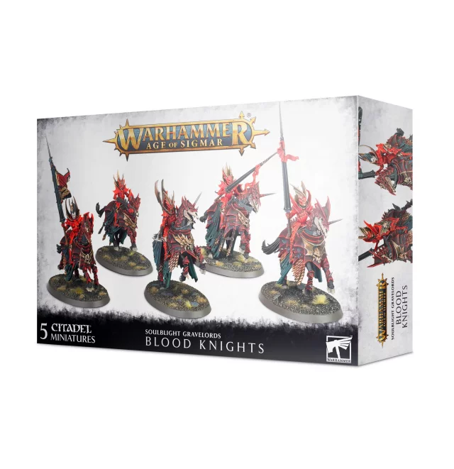 W-AOS: Soulblight Gravelords - Blood Knights (5 figurek) (poškozený obal) - Warhammer