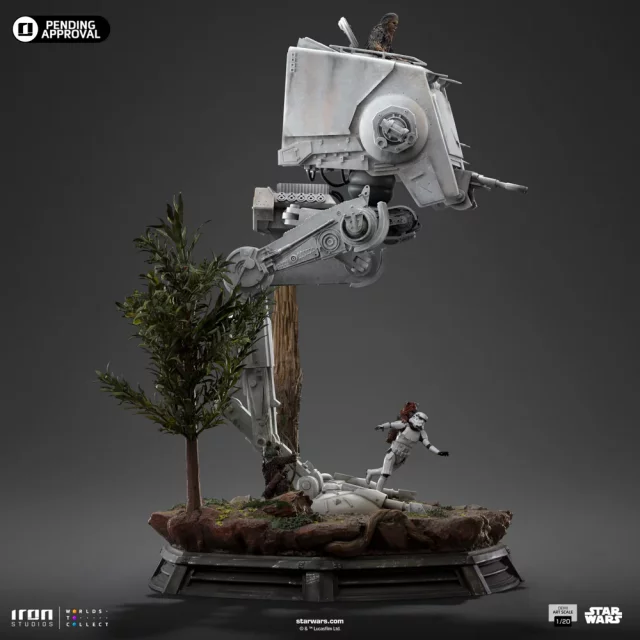 Statue Star Wars - AT-ST & Chewbacca (Iron Studios) - Figuren