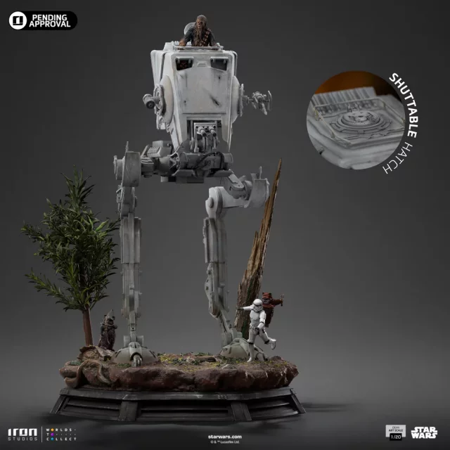 Statue Star Wars - AT-ST & Chewbacca (Iron Studios) - Figuren