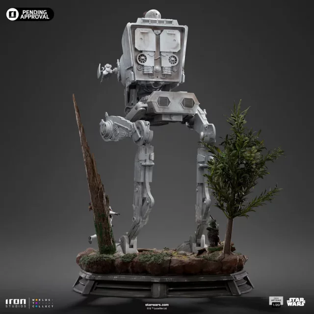 Statue Star Wars - AT-ST & Chewbacca (Iron Studios) - Action-Figur