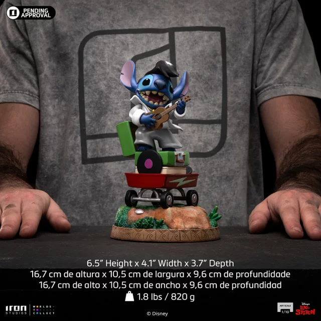 Statuette Lilo & Stitch - Stitch (King of Rock) (Iron Studios) - Figuren
