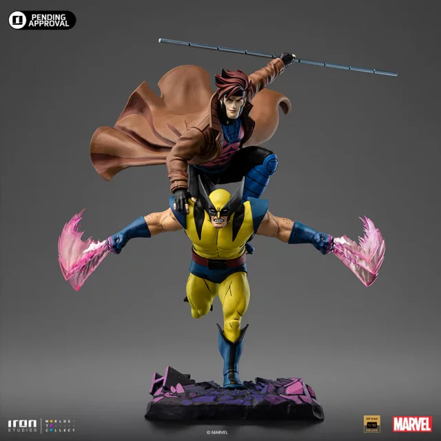 Statuette Marvel - Gambit & Wolverine Deluxe (Iron Studios) - Figuren