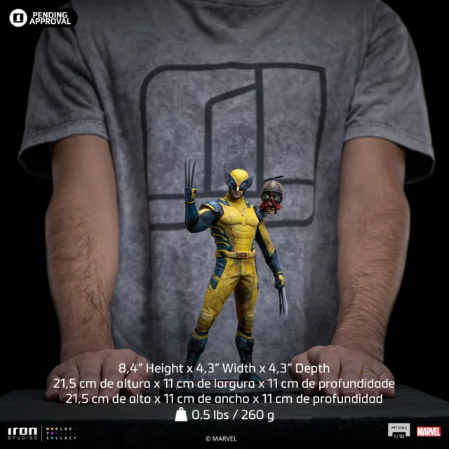 Statuette Marvel - Wolverine & Deadpool Head (Iron Studios) - Action-Figur