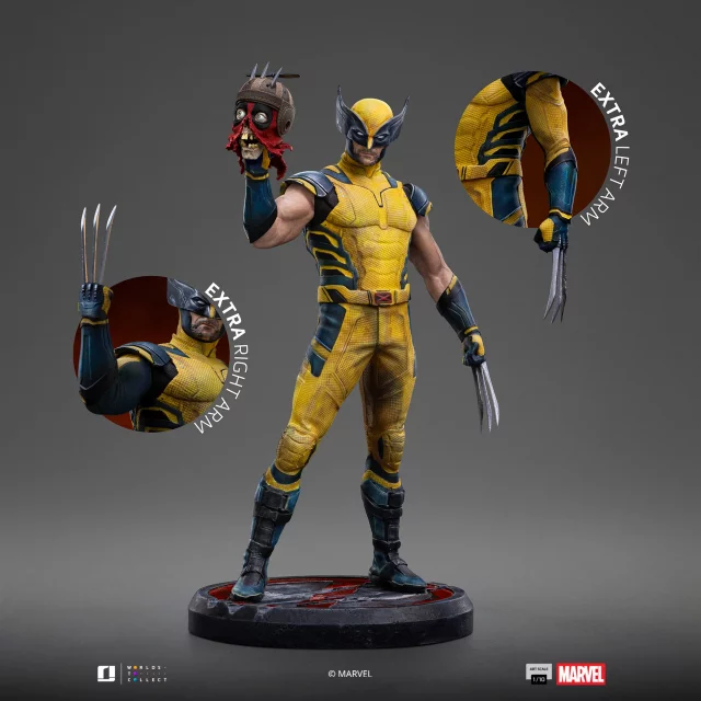 Statuette Marvel - Wolverine & Deadpool Head (Iron Studios) - Figuren