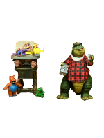 Vorteilhaftes Set Dinosaurier – Figur Earl Sinclair + Baby Sinclair (NECA)