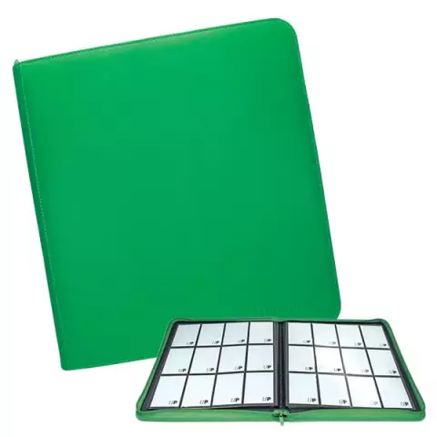 Kartenalbum Ultra PRO - 12-Pocket Zippered PRO-Binder - Green (480 Karten)