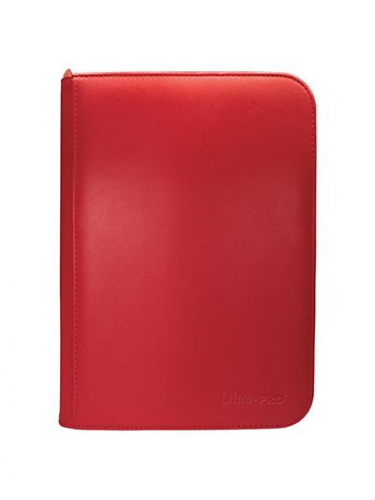 Sammelkarten Album Ultra PRO - Vivid 4-Pocket Zippered PRO-Binder Red