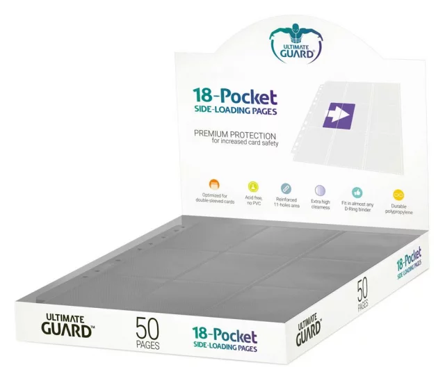 Album Seite Ultimate Guard - Side Loaded 18-Pocket Pages Grey (1 Stück)