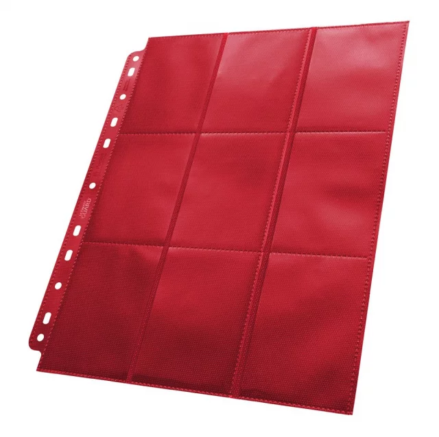 Pocket-Pages Ultimate Guard - Side Loaded 18-Pocket Pages Red (1 Stück)