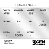 Grundfarbe AK 3Gen (Aluminium - Metallic) - Aluminiumfarbe - AK-Interactive