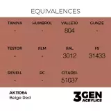 Grundfarbe AK 3Gen (Beige Red - Acrylic) - beige-rot - AK-Interactive