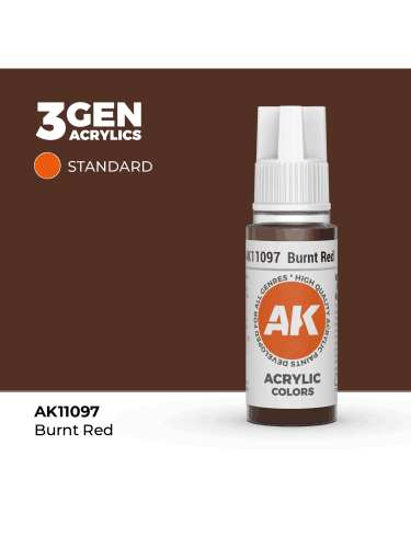 Grundfarbe AK 3Gen (Burnt Red - Acrylic) - gebranntes Rot
