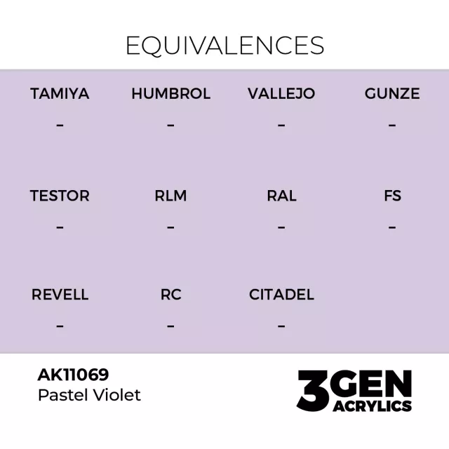 Grundfarbe AK 3Gen (Pastel Violet - Pastel) - pastellila - AK-Interactive