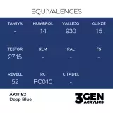Grundfarbe AK 3Gen (Deep Blue - Intense) - Kräftiges Blau - AK-Interactive