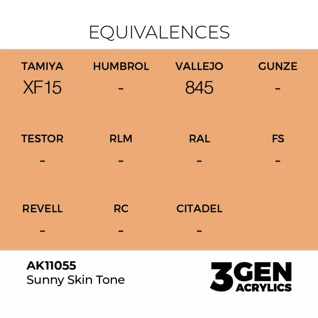 Grundfarbe AK 3Gen (Sunny Skin Tone - Acrylic) - warmer Hautton - AK-Interactive