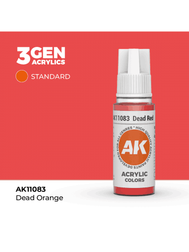 Grundfarbe AK 3Gen (Dead Red - Acrylic) - gedämpftes Rot