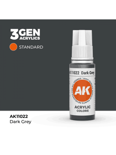 Grundfarbe AK 3Gen (Dark Grey- Acrylic) - dunkelgrau