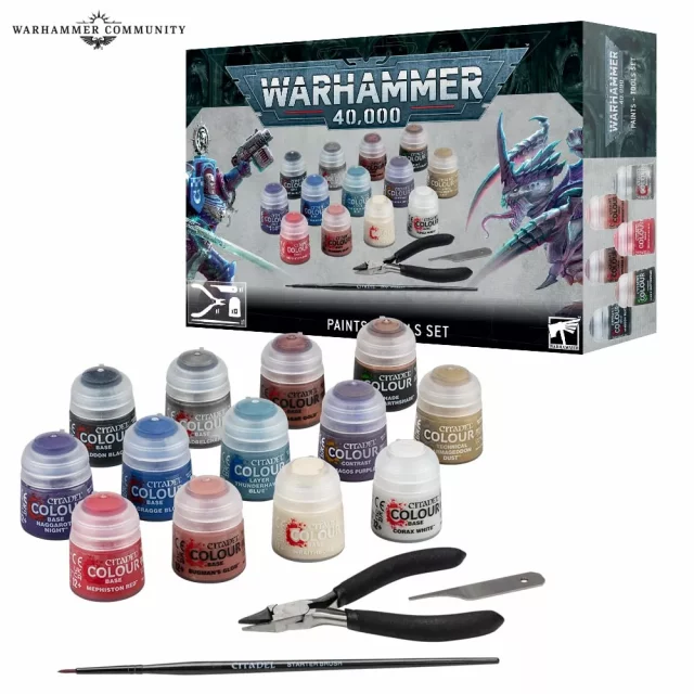 Warhammer 40,000: Paints + Tools Set (2023) (poškozený obal) - Brettspiel