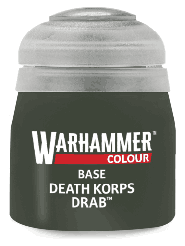 Warhammer Colour Base Paint (Death Korps Drab) - Grundfarbe, Grün