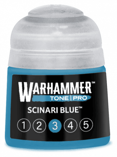Grundfarbe Warhammer Tone Pro (Scinari Blue 3) - Hellblau