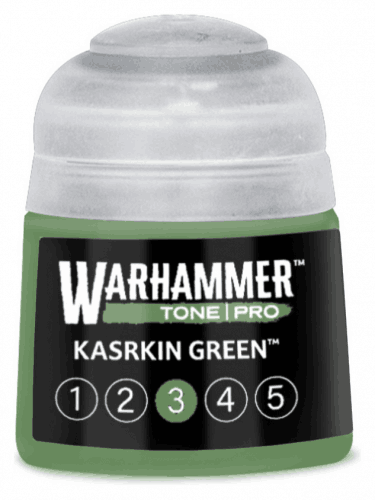 Grundfarbe Warhammer Tone Pro (Kasrkin Green 3) - Grün