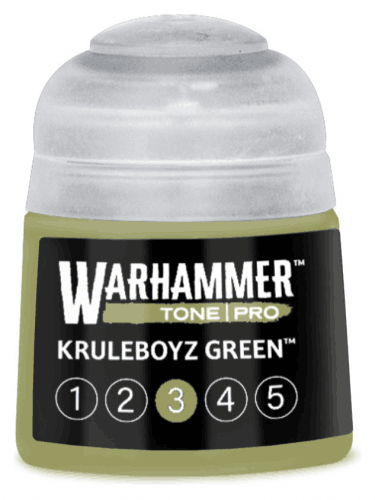 Grundfarbe Warhammer Tone Pro (Kruleboyz Green 3) - Grün