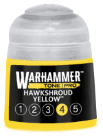 Grundfarbe Warhammer Tone Pro (Hawkshroud Yellow 4) - Gelb