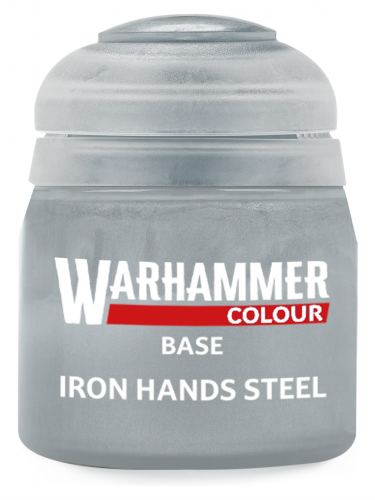 Warhammer Colour Base Paint (Iron Hands Steel) - Grundfarbe, Grau