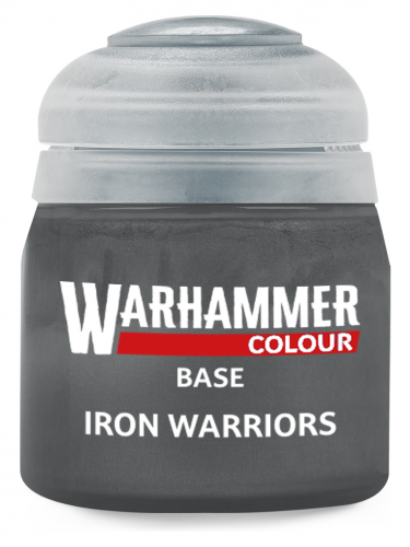 Warhammer Colour Base Paint (Iron Warriors) - Grundfarbe, grau