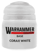 Warhammer Colour Base Paint (Corax White) - Grundfarbe, Weiß