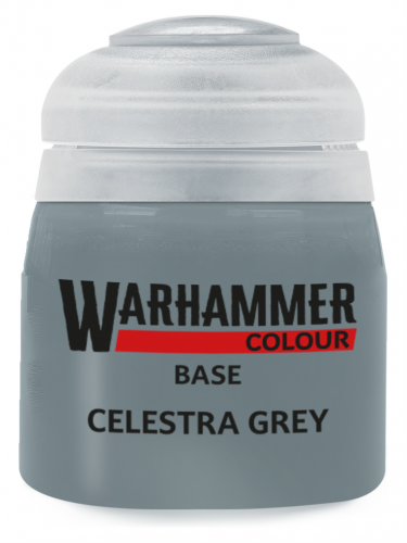 Warhammer Colour Base Paint (Celestra Grey) - Grundfarbe, grau