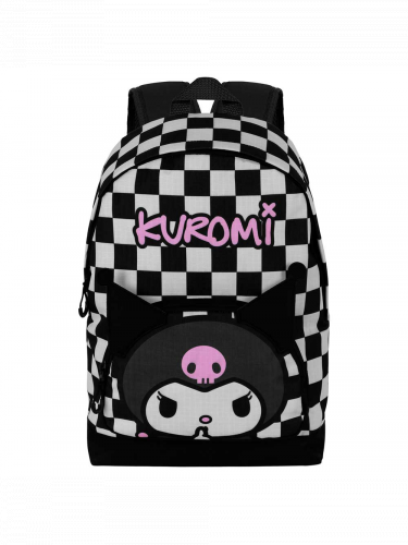 Rucksack Hello Kitty - Kuromi Chess White