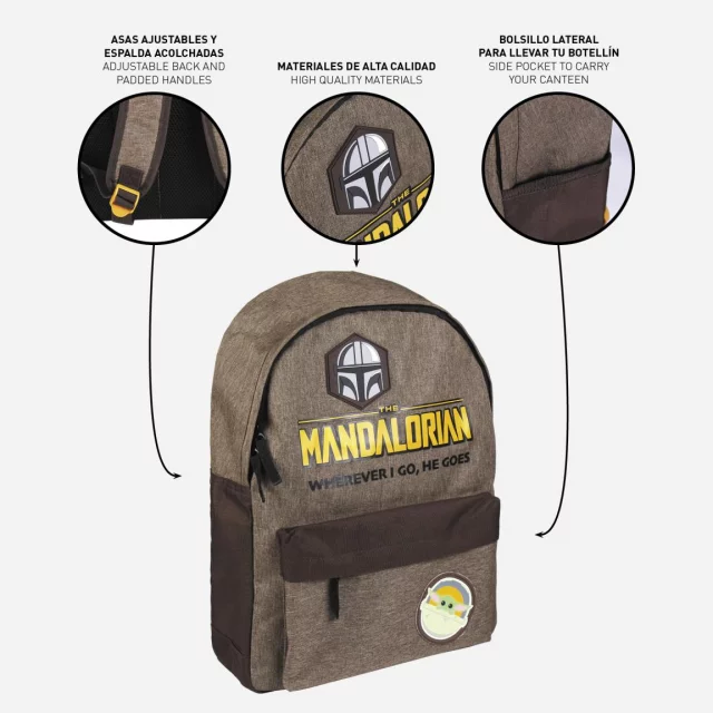 Rucksack Star Wars: The Mandalorian - Wherever I Go, He Goes