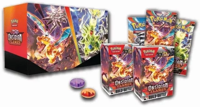 Kartenspiel Pokémon TCG: Scarlet & Violet - Obsidian Flames Build & Battle Stadium (ENGLISCHE VERSION) - TCG Sammelkartenspiel