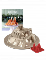 Geschenkset Harry Potter - Hogwarts-Kuchenform + ENG-Kochbuch