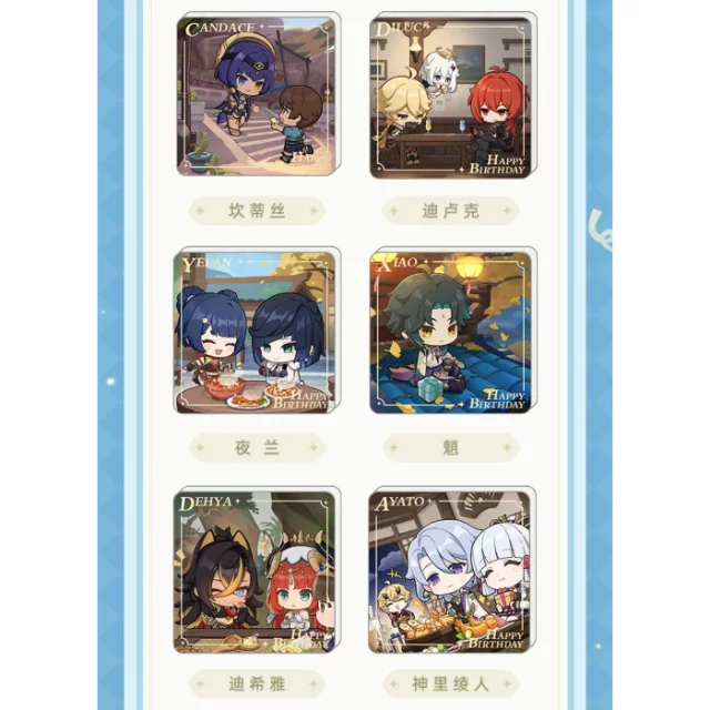 Magnet Genshin Impact - Characters (zufällige Auswahl) - Manga
