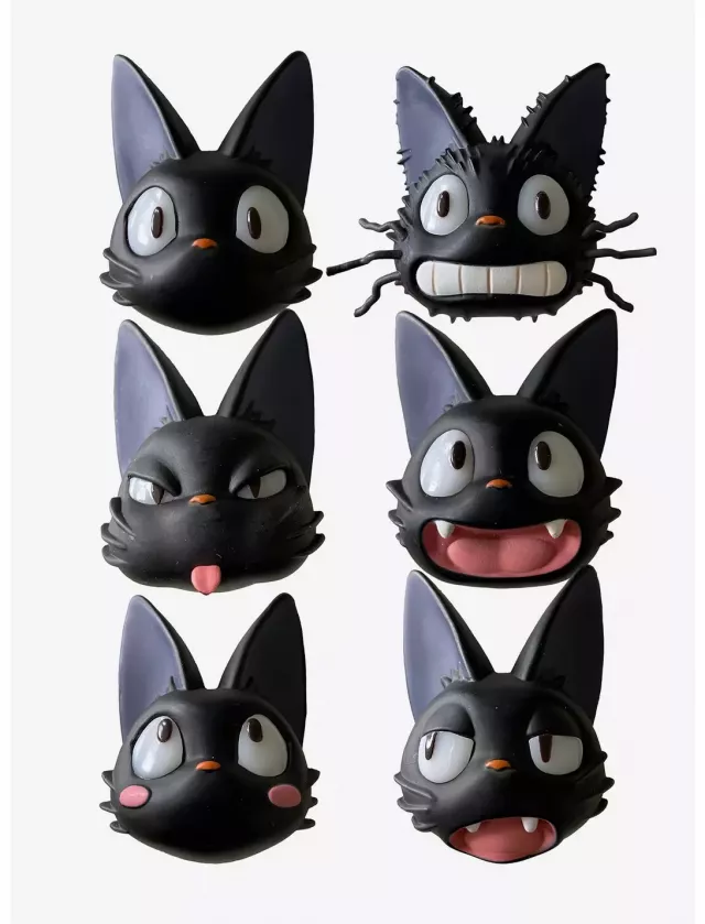 Magnet Ghibli (Kiki's Delivery Service) - Jiji Face Blind Box (zufällige Auswahl) - Magnete