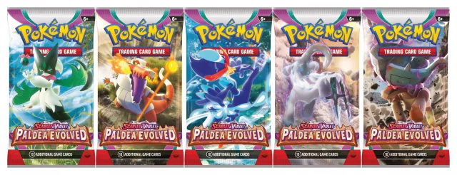 Kartenspiel Pokemon TCG: Scarlet & Violet - Paldea Evolved Checklane Blister booster (Glutexo) (ENGLISCHE VERSION) - TCG Sammelkartenspiel